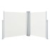 Toldo lateral retráctil color crema 100x600