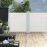 Toldo lateral retráctil color crema 100x600