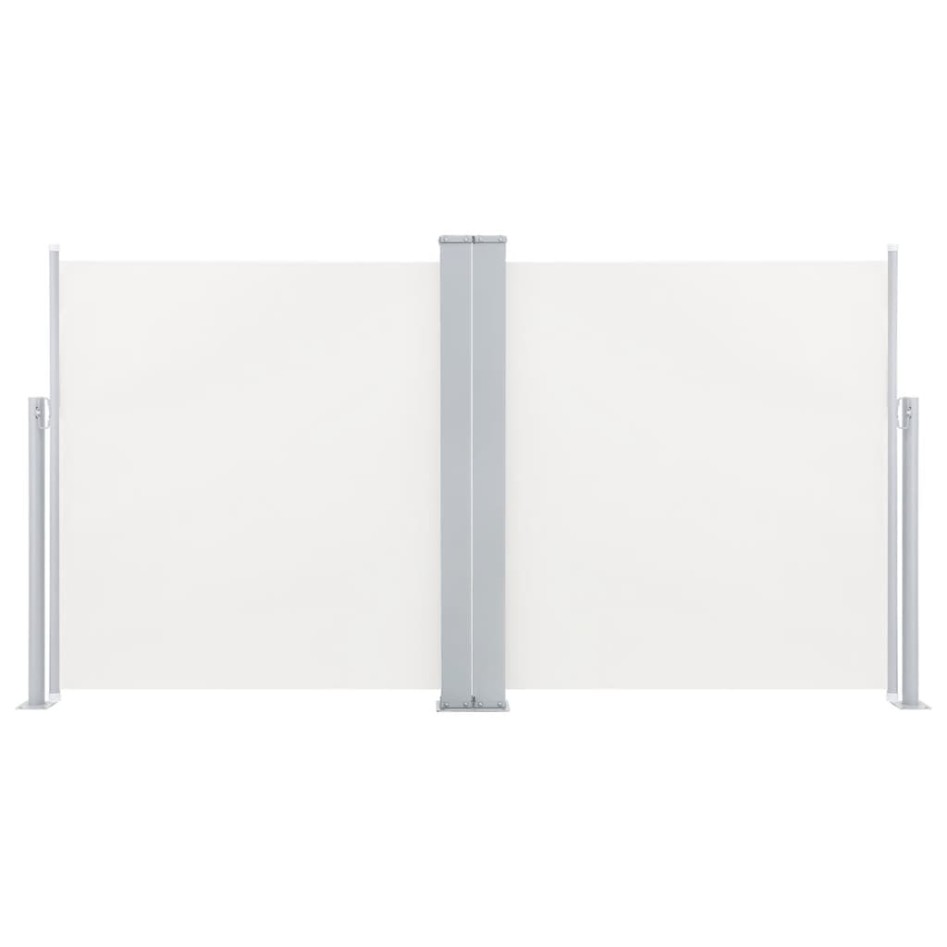 Toldo lateral retráctil color crema 100x600