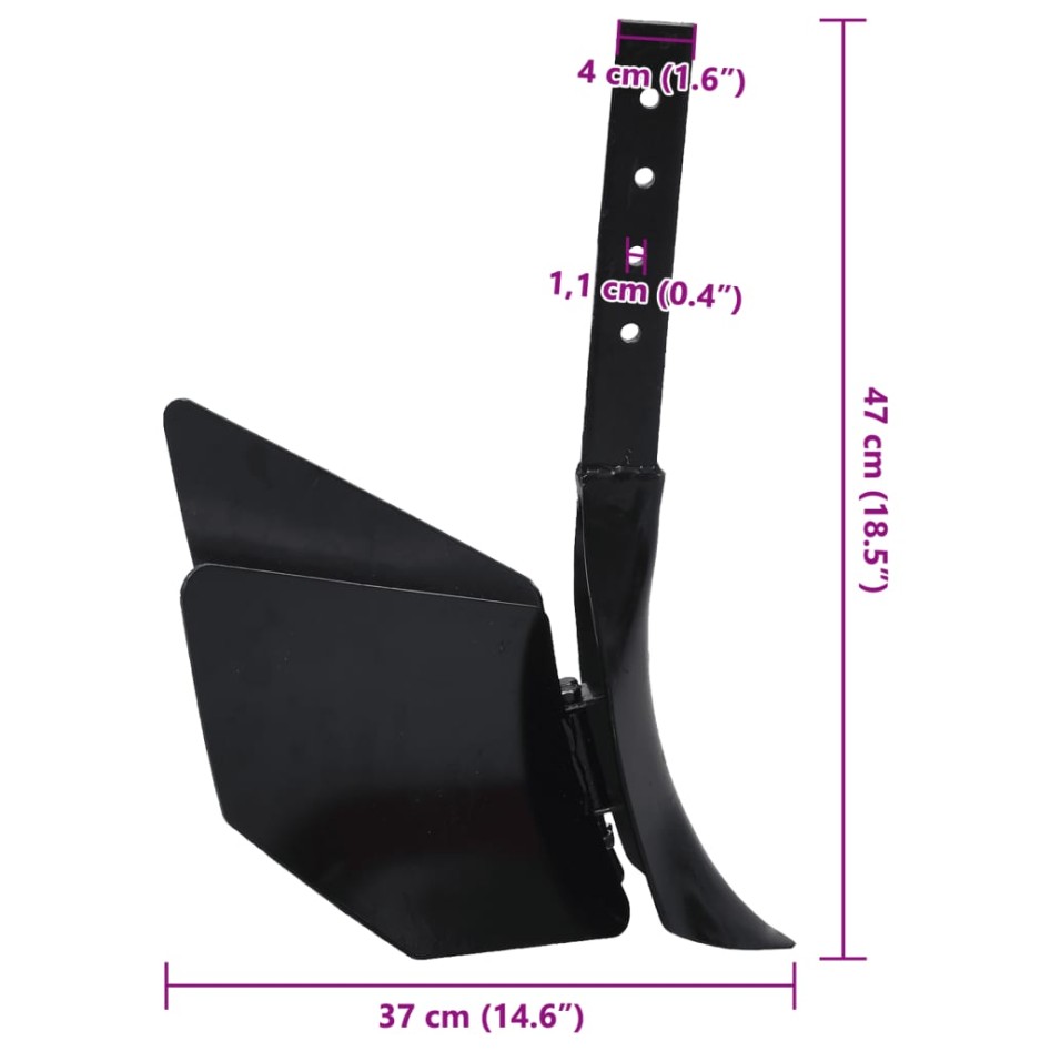 Accesorio para arado de metal