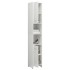 Armario baño madera contrachapada blanco brillo 30x30x183,5