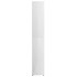 Armario baño madera contrachapada blanco brillo 30x30x183,5