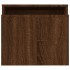 Set mesa de centro madera ingeniería roble marrón 100x48x40