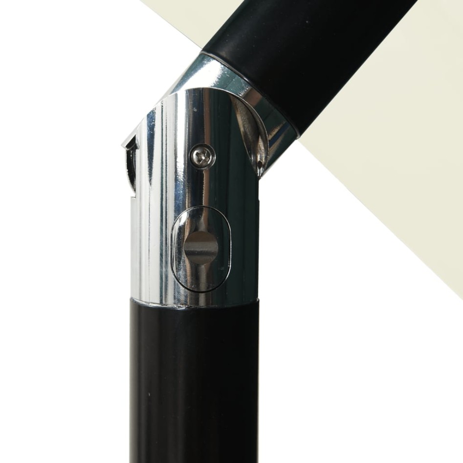 Sombrilla jardín 3 niveles con palo de aluminio arena 2,5x2,5