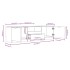 Mueble para TV madera contrachapada blanco 140x35x40