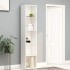 Estantería librería madera contrachapada blanco 40x30x189