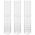 Arriate gaviones circular 3 uds acero galvanizado Ø30x150