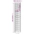Arriate gaviones circular 3 uds acero galvanizado Ø30x150