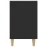Aparador de madera de ingeniería negro 100x36x60