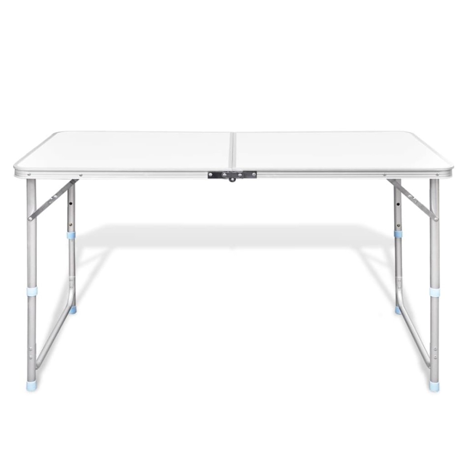 Mesa de camping plegable ajustable 120x60