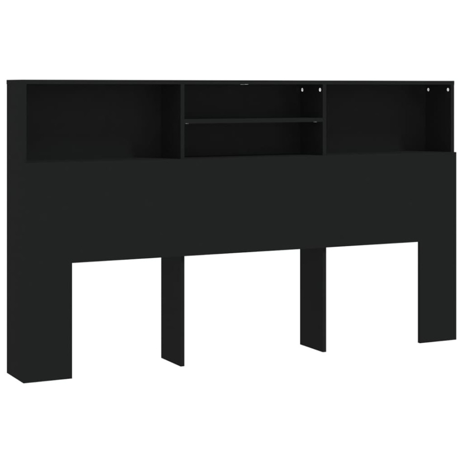 Mueble cabecero negro 180x19x103,5