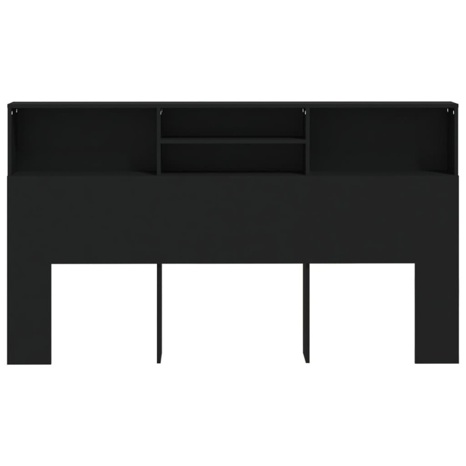 Mueble cabecero negro 180x19x103,5