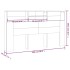 Mueble cabecero negro 180x19x103,5