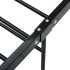 Estructura de cama sin colchón metal negro 120x200