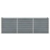 Arriate elevado de jardín acero galvanizado gris 240x40x77