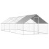 Jaula gallinero de exterior de acero galvanizado 2,75x8x1,92