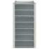 Arriate elevado de jardín acero galvanizado gris 240x40x77