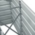 Arriate elevado de jardín acero galvanizado gris 240x40x77