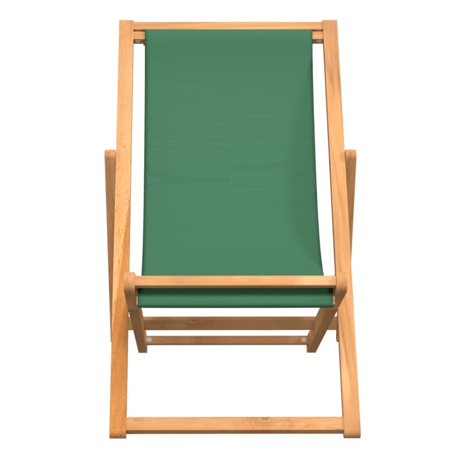Silla de playa plegable madera maciza de teca