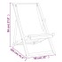 Silla de playa plegable madera maciza de teca