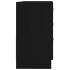 Armario para lavabo madera contrachapada negro 63x30x54