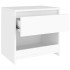 Mesitas de noche 2 uds madera contrachapada blanco 40x30x39
