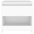 Mesitas de noche 2 uds madera contrachapada blanco 40x30x39