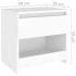 Mesitas de noche 2 uds madera contrachapada blanco 40x30x39