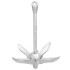 Ancla plegable hierro maleable plateado 6