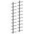Botelleros de pared para 20 botellas 2 unidades metal