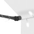 Toldo manual retráctil con LED crema 200