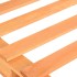 Marco cama palets sin colchón madera maciza marrón 100x200