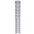 Valla de jardín de acero galvanizado plateado 50x1,5