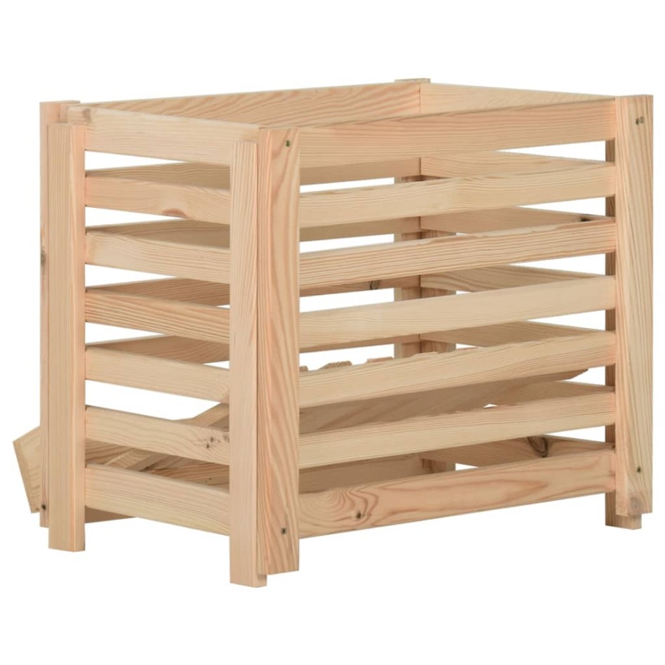 Caja para patatas madera maciza de pino 60x40x50
