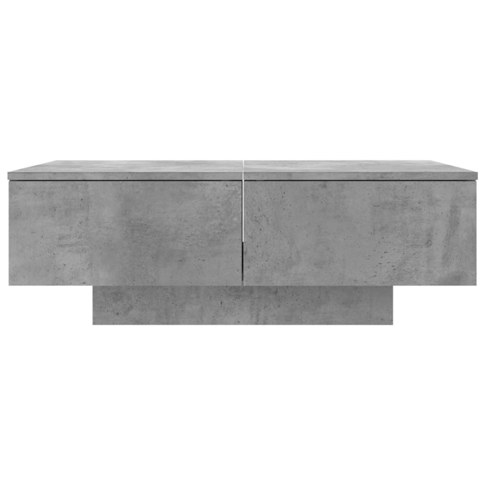 Mesa de centro madera de ingeniería gris hormigón 90x60x31