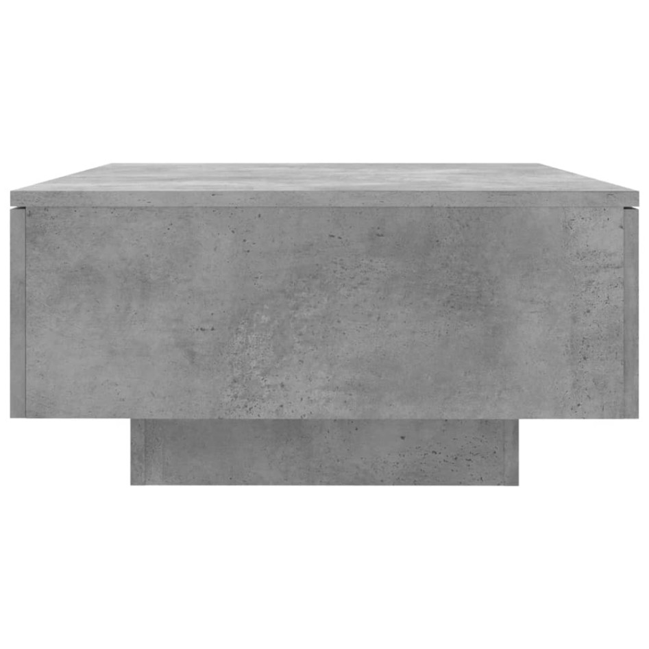 Mesa de centro madera de ingeniería gris hormigón 90x60x31