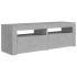 Mueble de TV con luces LED gris hormigón 120x35x40