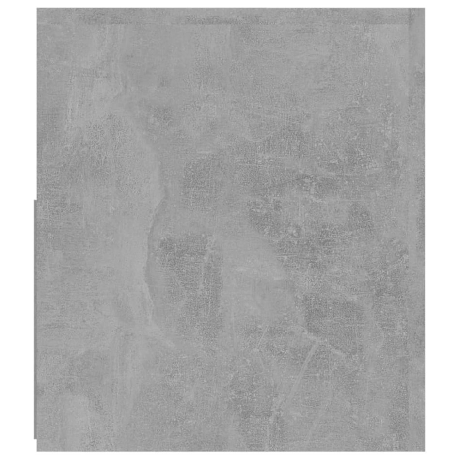 Mueble de TV con luces LED gris hormigón 120x35x40