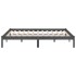 Estructura de cama sin colchón madera maciza gris 200x200