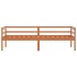 Estructura cama sin colchón madera pino marrón miel 90x200