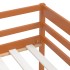 Estructura cama sin colchón madera pino marrón miel 90x200