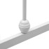 Estructura de cama sin colchón metal blanco 100x200