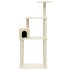 Rascador para gatos con postes de sisal crema 147