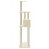 Rascador para gatos con postes de sisal crema 147