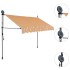 Toldo retráctil manual con LED amarillo y azul 300