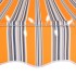 Toldo retráctil manual con LED amarillo y azul 300