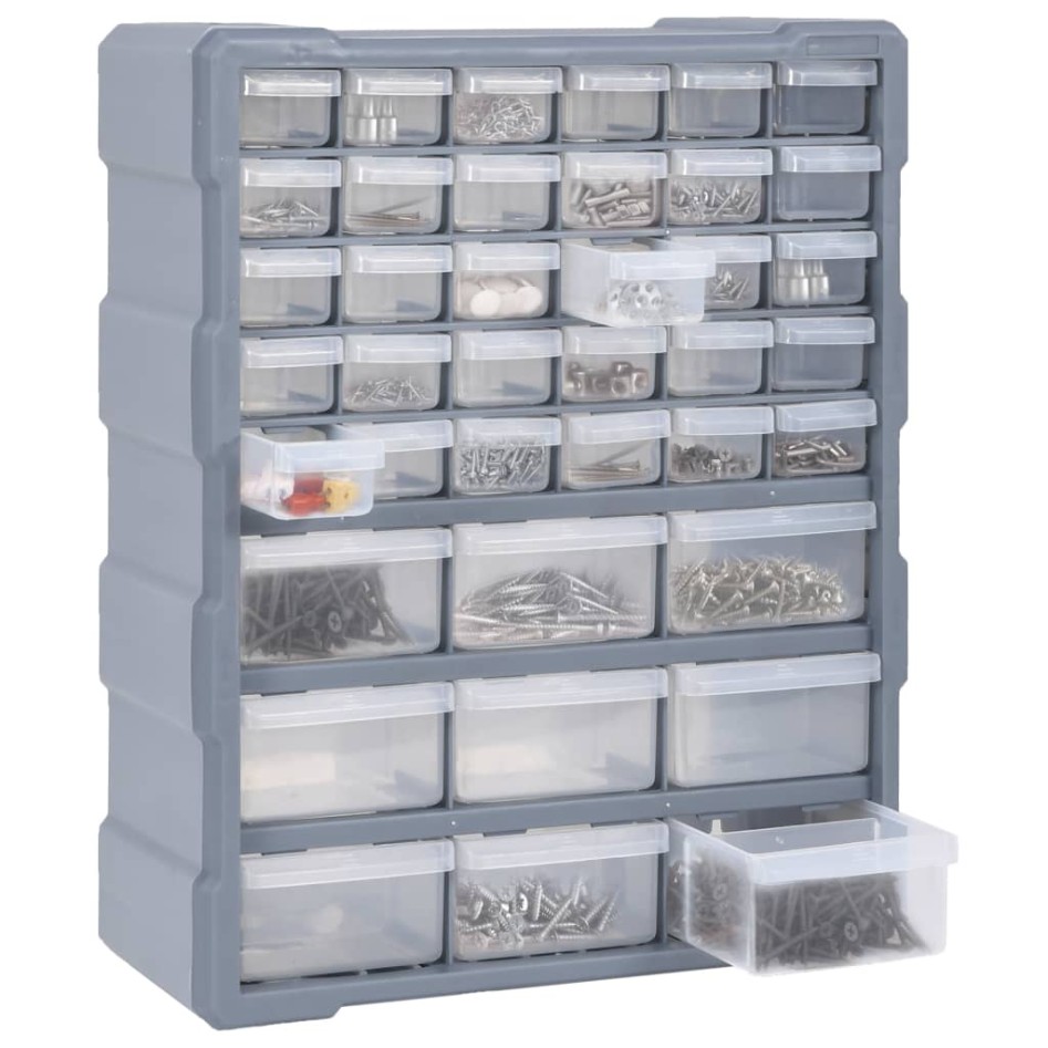 Organizador multicajones con 39 cajones 38x16x47