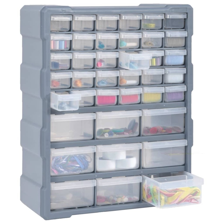 Organizador multicajones con 39 cajones 38x16x47