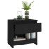 Mesitas de noche 2 uds madera contrachapada negro 40x30x39