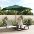 Sombrilla de jardín con poste de madera verde 300x300x273